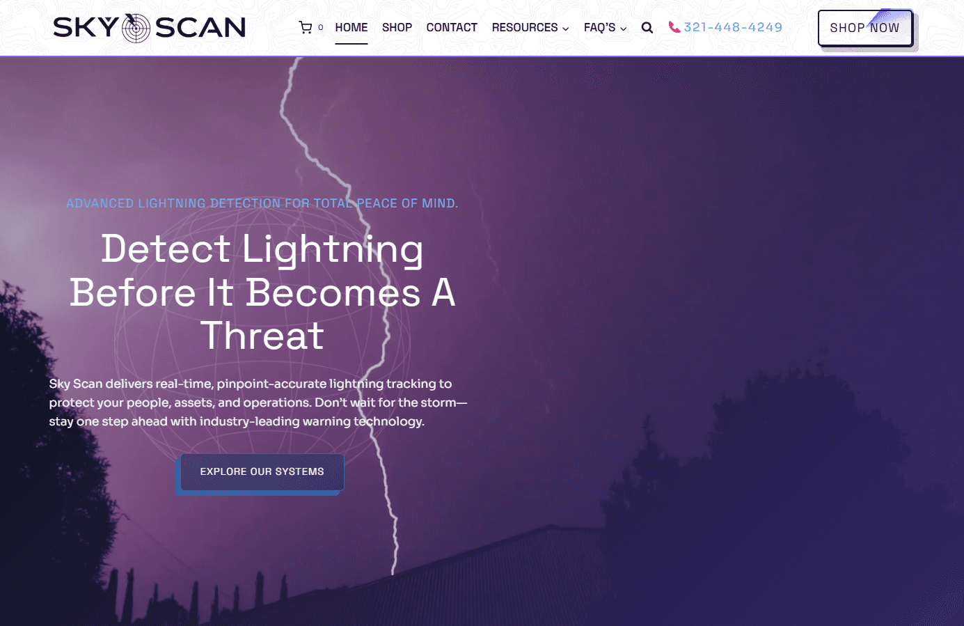 Sky Scan USA — Brevard SEM portfolio; web development and digital marketing, Brevard County, Florida